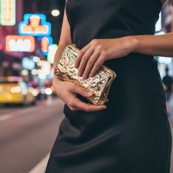 Louis Vuitton Monogram Miroir Gold Cosmetic Pouch With Dust Bag - Picture 10 of 10